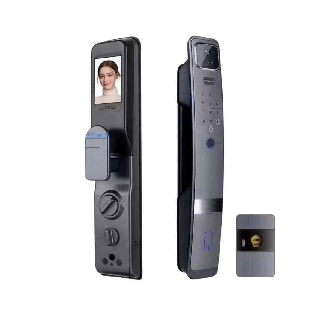 4’ screen camera fingerprint NFC lock with 9 languages voice 4’ screen camera fingerprint NFC lock with 9 languages voice
